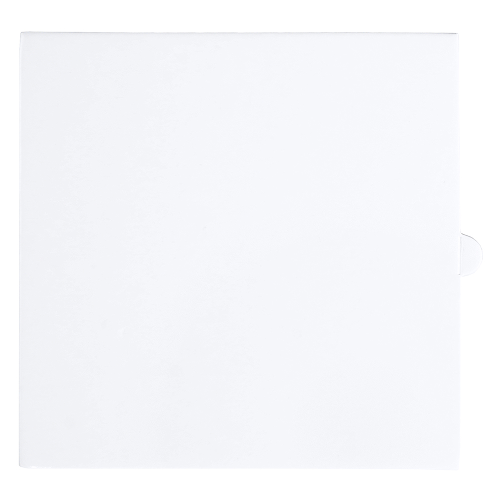 O'Creme White Square Mini Board with Tab, 4" - Pack of 100 image 1