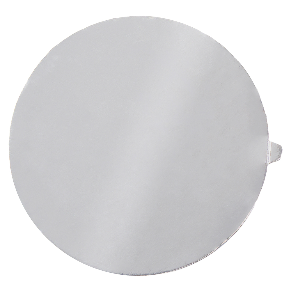 O'Creme Silver Round Mini Board with Tab, 3.25" - Pack of 100 image 1