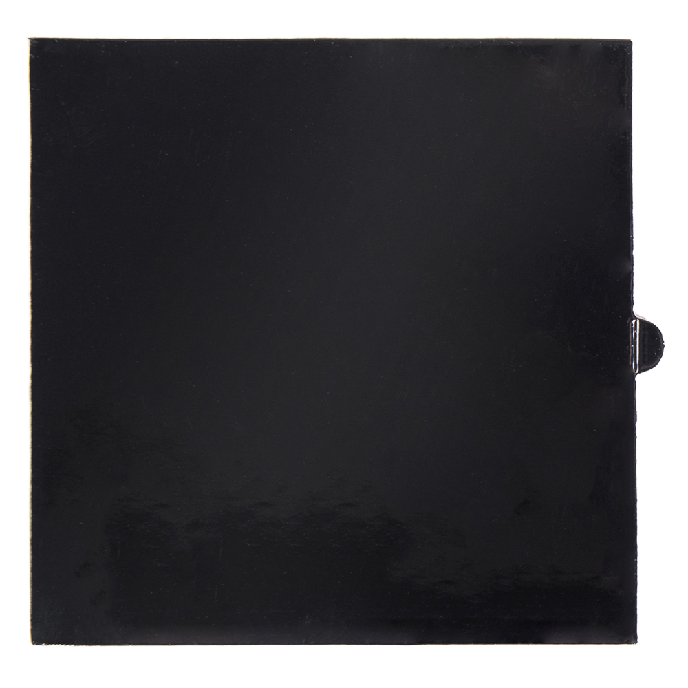 O'Creme Black Square Mini Board with Tab, 3.25" - Pack of 100 image 1