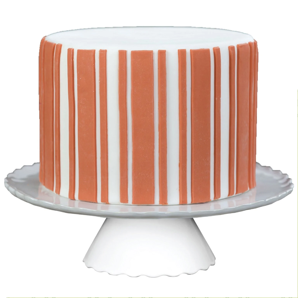 Marvelous Molds Gala Stripes Silicone Onlay, 6.49" x 4" image 1