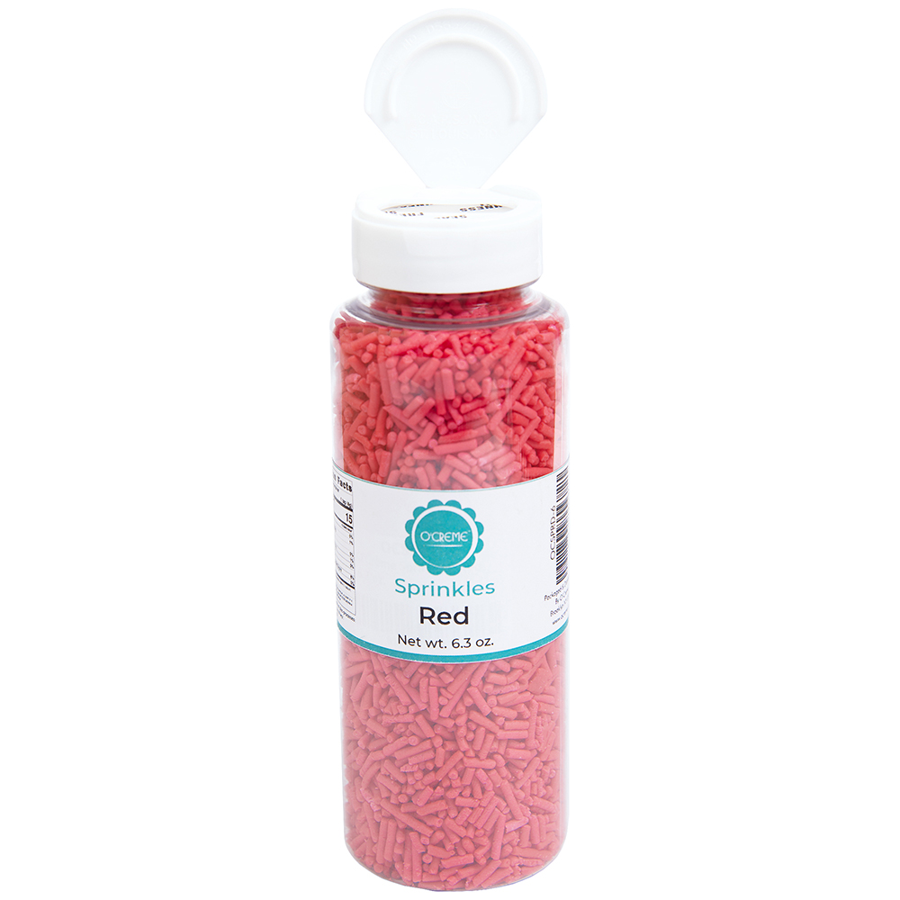 O'Creme Red Sprinkles, 6.3 oz. image 1