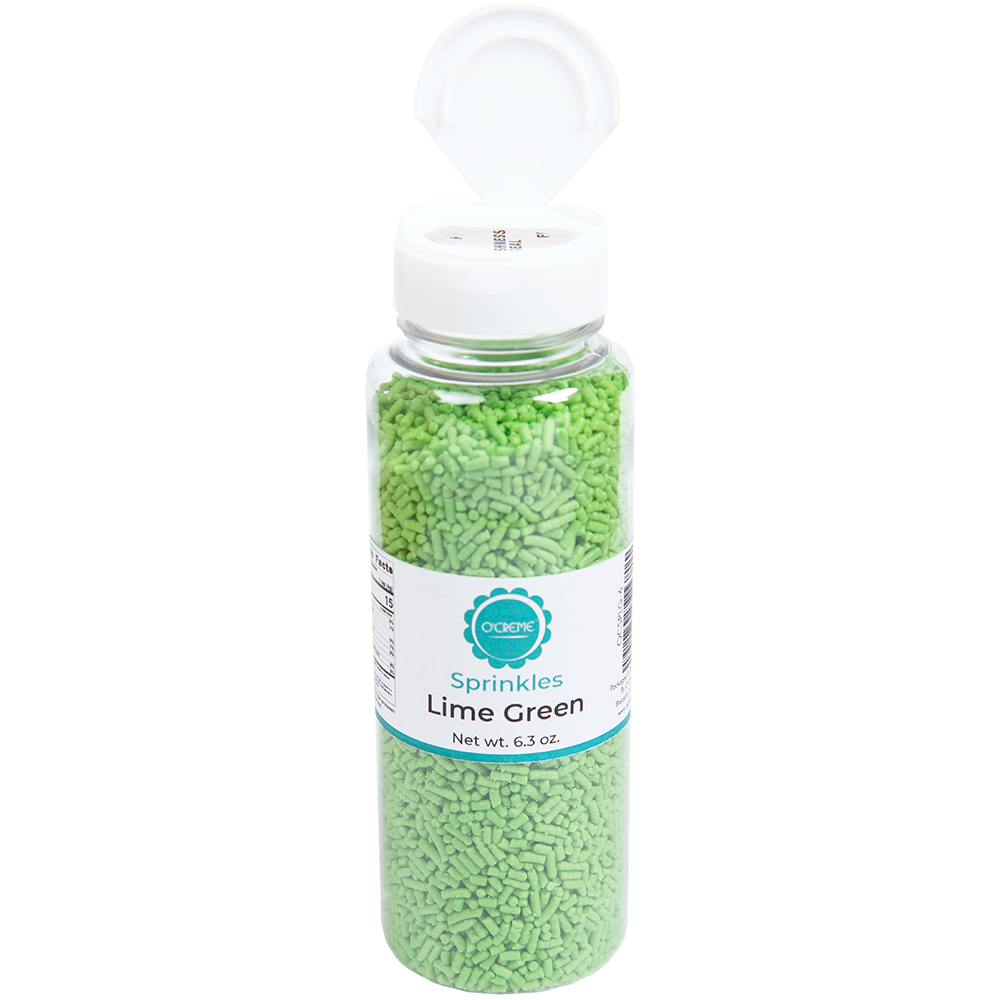 O'Creme Lime Green Sprinkles, 6.3 oz. image 1