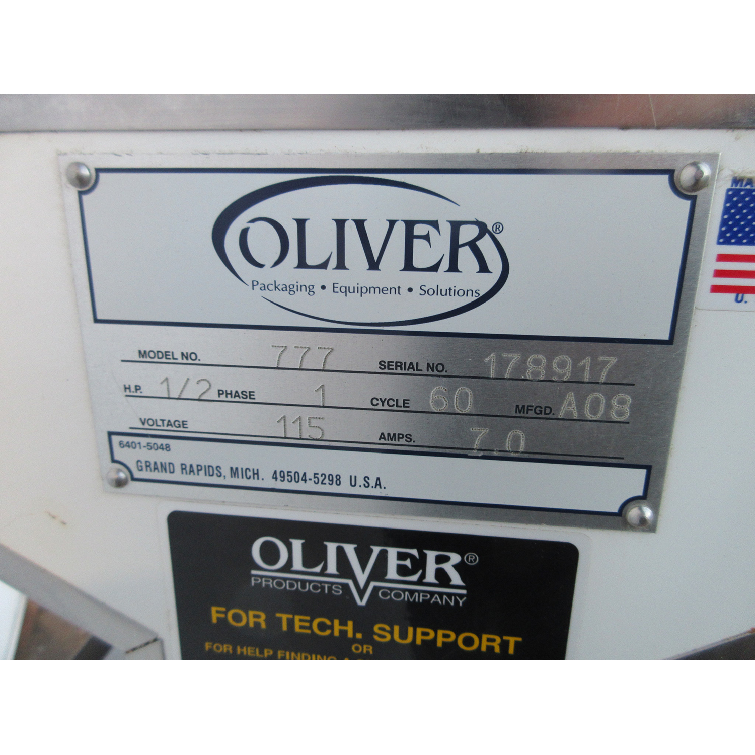 Oliver 777 Bread Slicer 3/8" Cut, Used Excellent Condition image 3