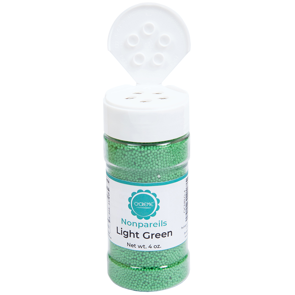 O'Creme Light Green Nonpareils, 4 oz. image 1