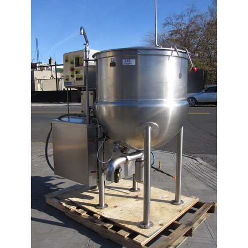 Cleveland Cook Chill Horizontal Agitator Mixer Kettle 100 Galon , Fulton Classic ICS -10 Vertical Tubeless Boiler - Used Condition image 3