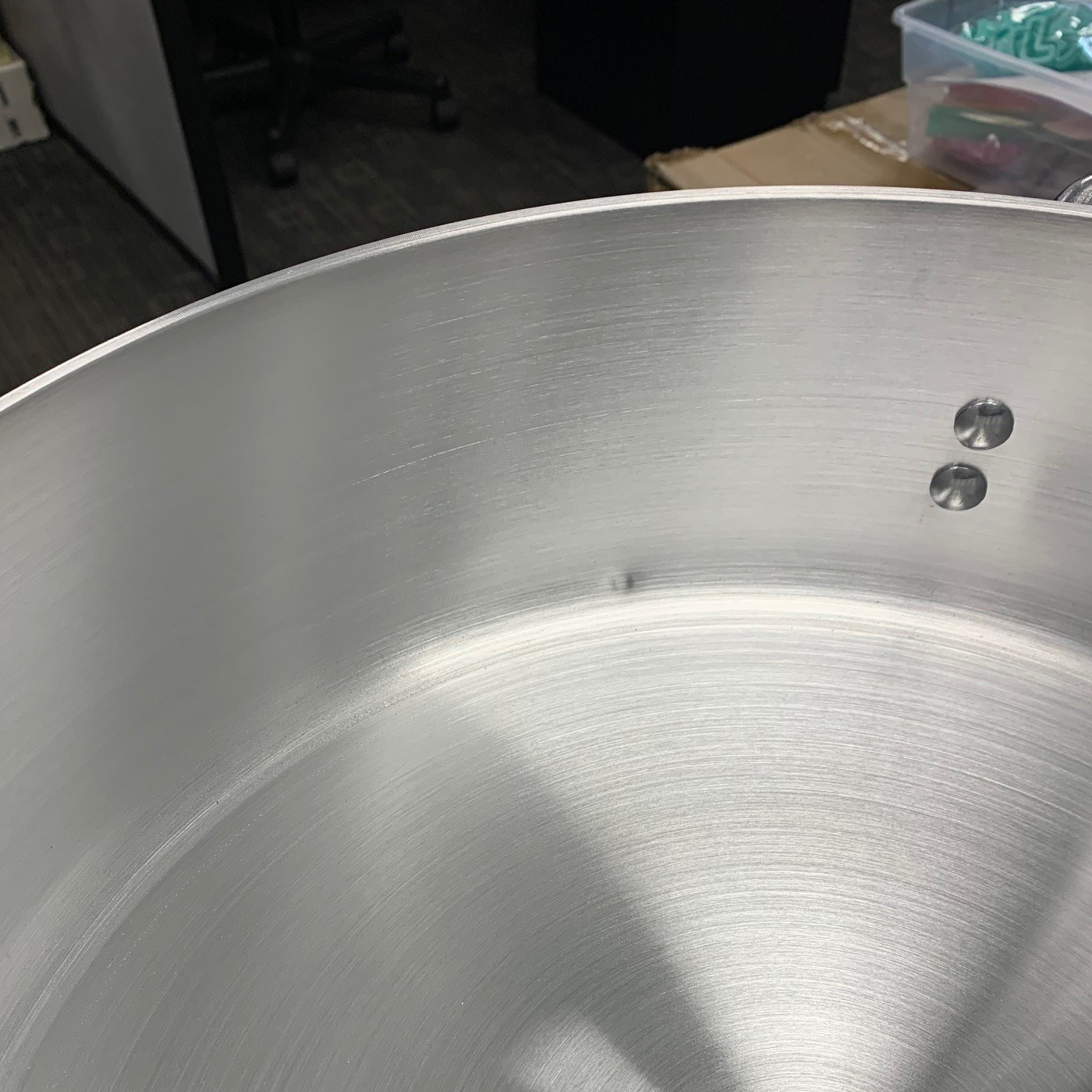 Winco 18 Quart Precision Extra Heavy 6.0 mm Aluminum Brazier, Used Great Condition image 1