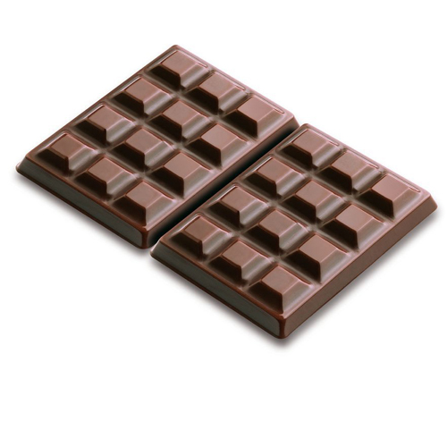 Silikomart Silicone Chocolate Mold: Mini Tablet 12 Cavities (Totaling 44 ml) image 1