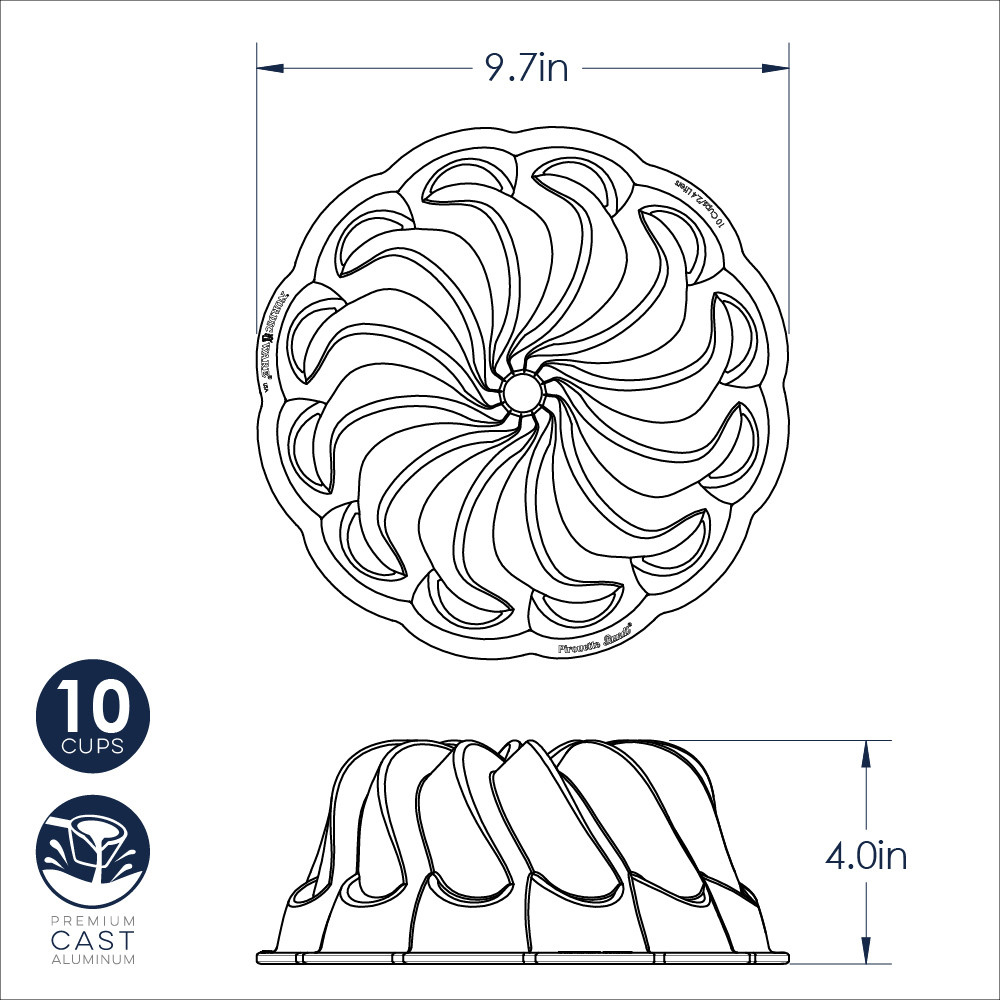 Nordic Ware Pirouette Bundt Pan, 10 Cups image 6