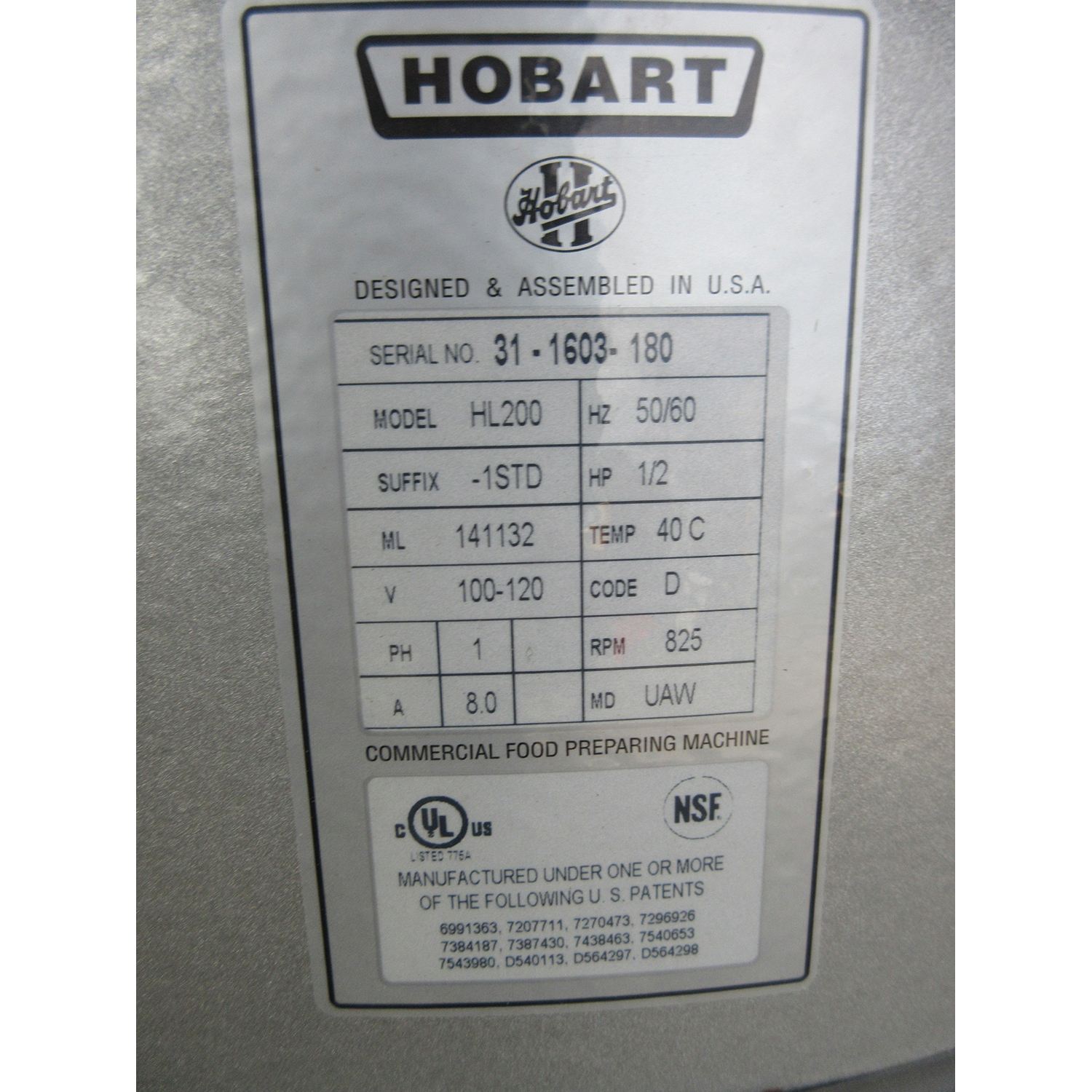 Hobart 20 Quart HL200 Legacy Mixer, Used Great Condition image 3