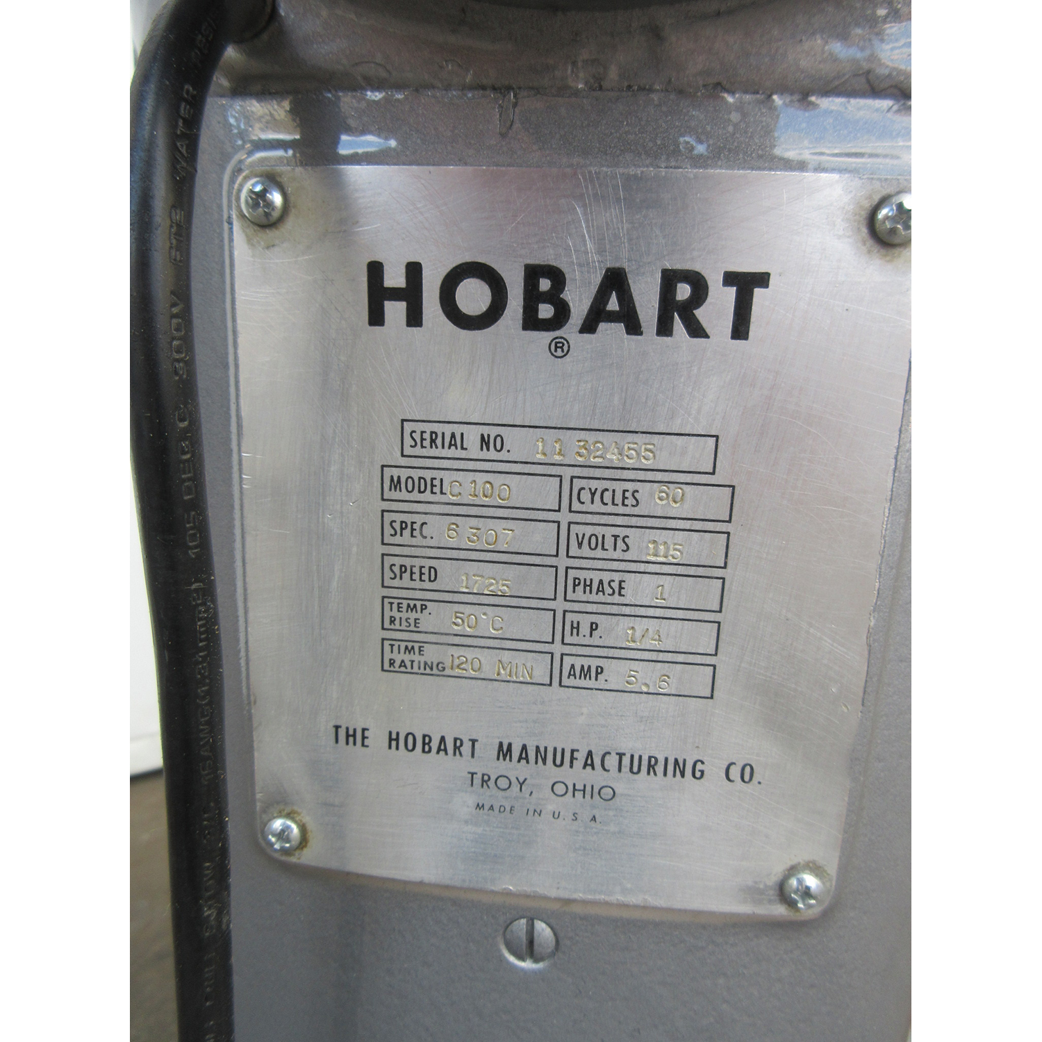 Hobart C100 Mixer 10 Qt, Used Excellent Condition image 3
