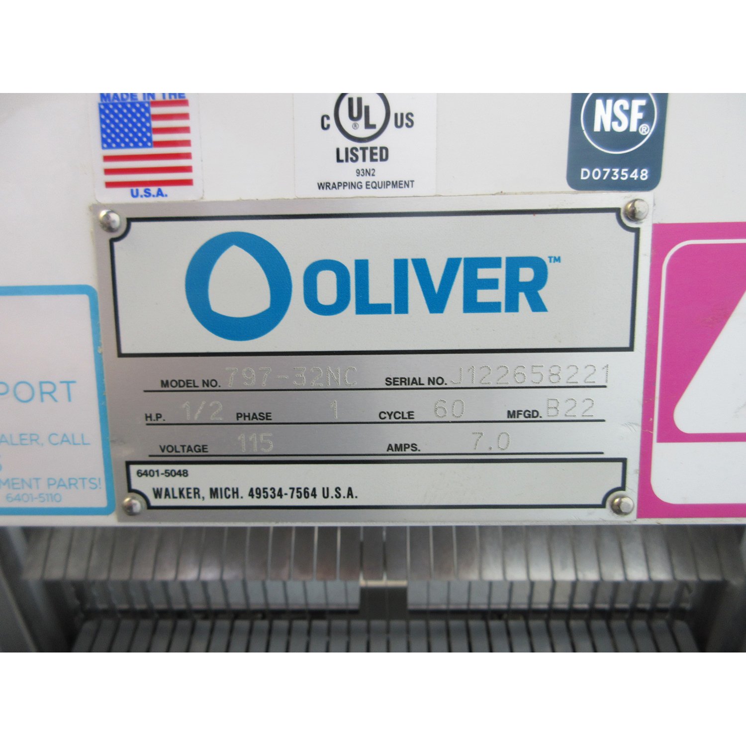 Oliver 797-32NC Bread Slicer 1/2" Cut, Used Excellent Condition image 4