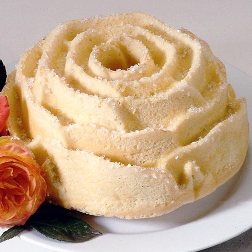 Nordic Ware Cast Aluminum Non-Stick Rose Shape Bundt Pan 10 Cup Capacity