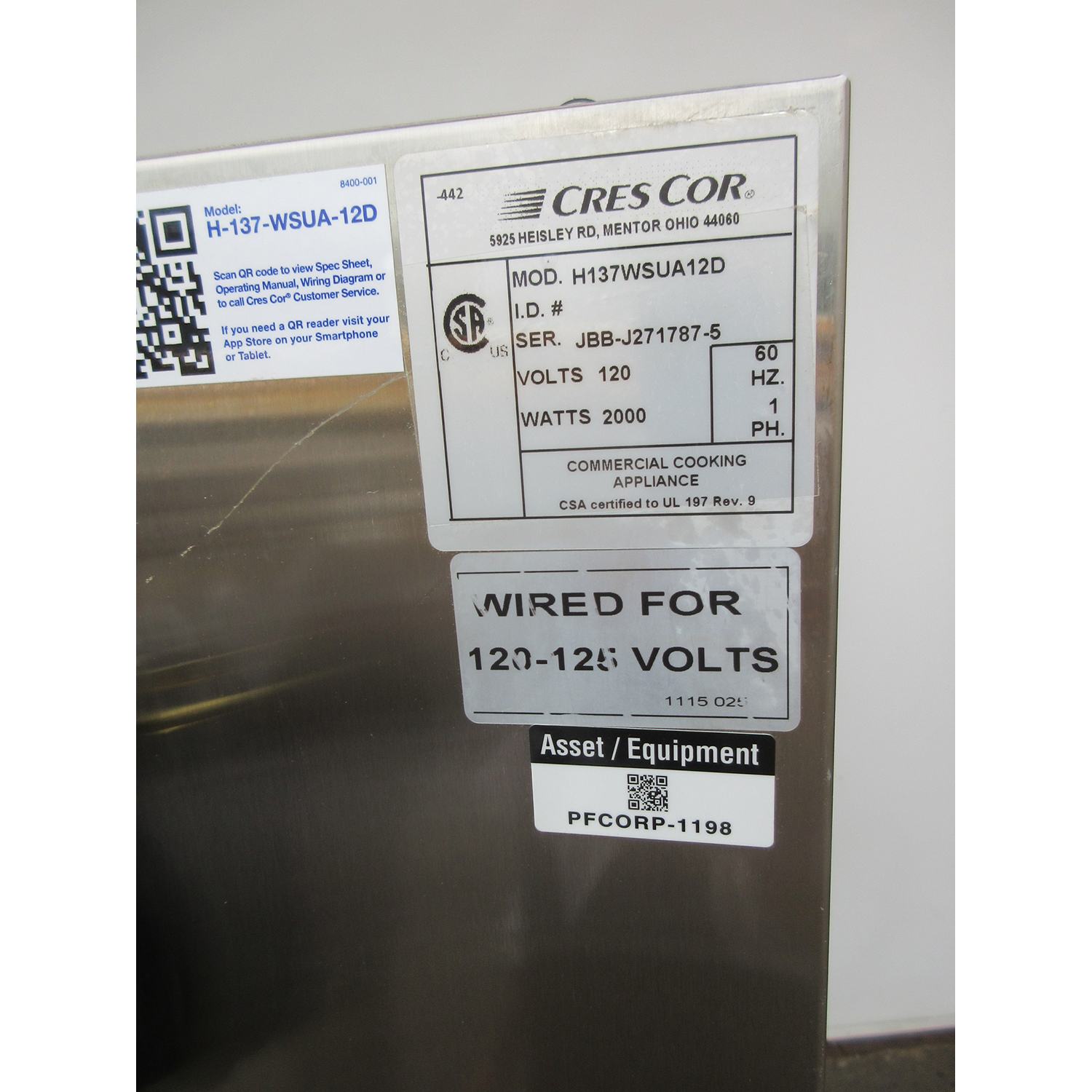 Cres Cor H137WSUA12D Insulated Holding Cabinet, Used Excellent Condition image 4
