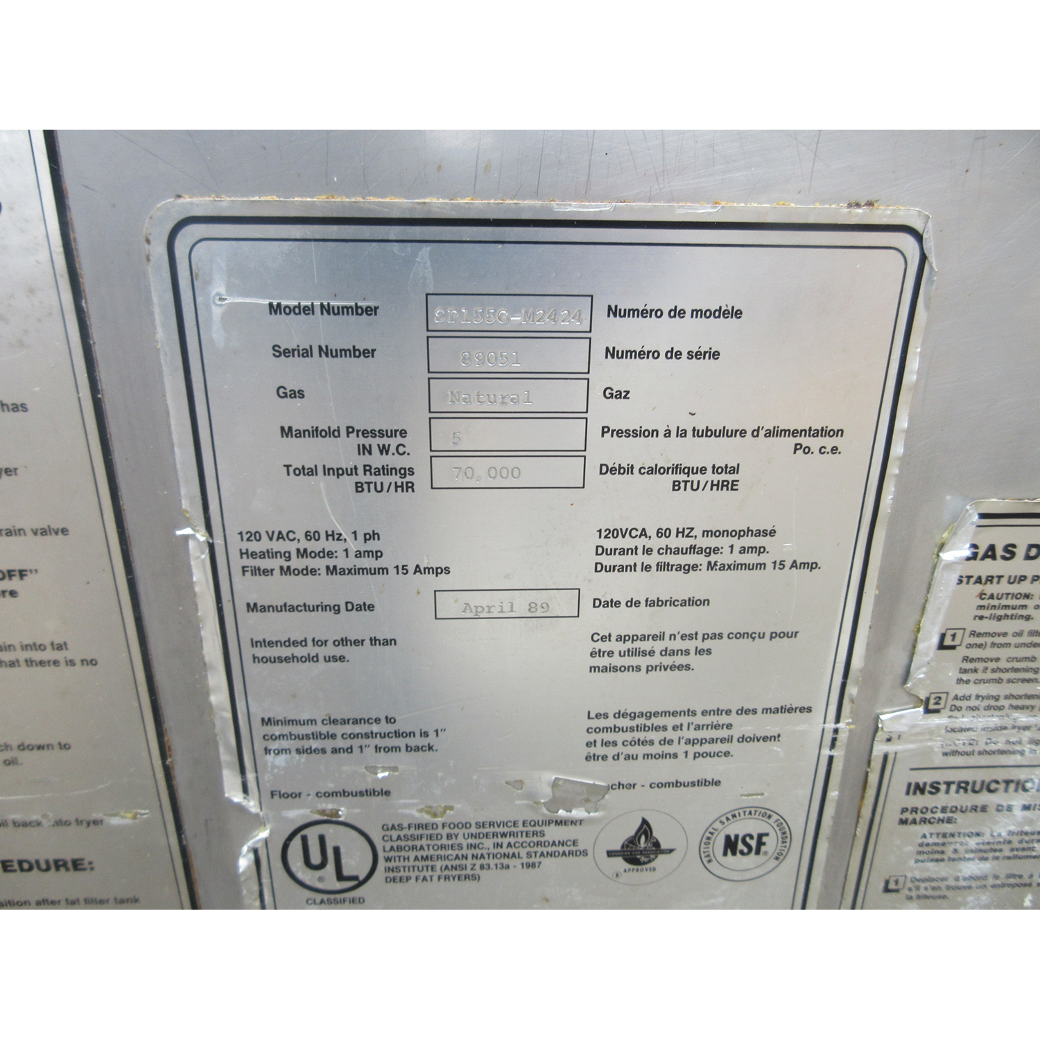 Baxter SP155G-M2424 Donut Fryer 24", Natural Gas, Used Excellent Condition image 3