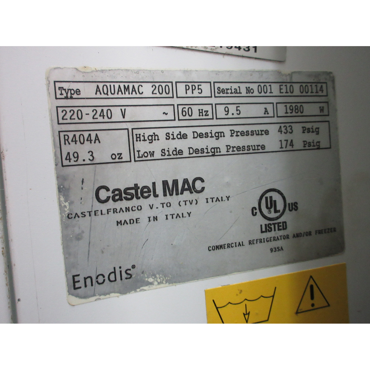 Tecnomac AQUAMAC-200 Water Chiller & Meter, Used Excellent Condition image 5