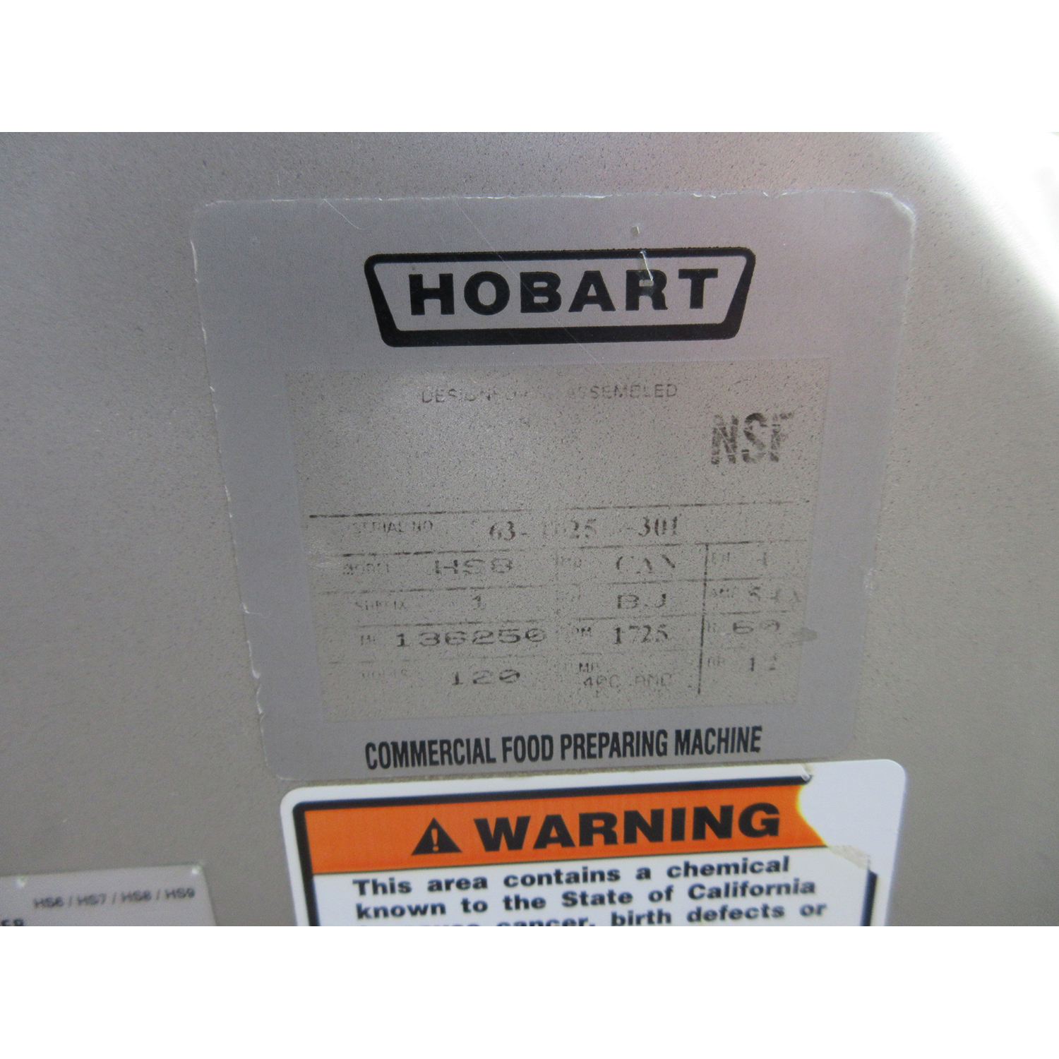Hobart HS8 Heavy Duty Meat/Deli Slicer, Used Excellent Condition image 3