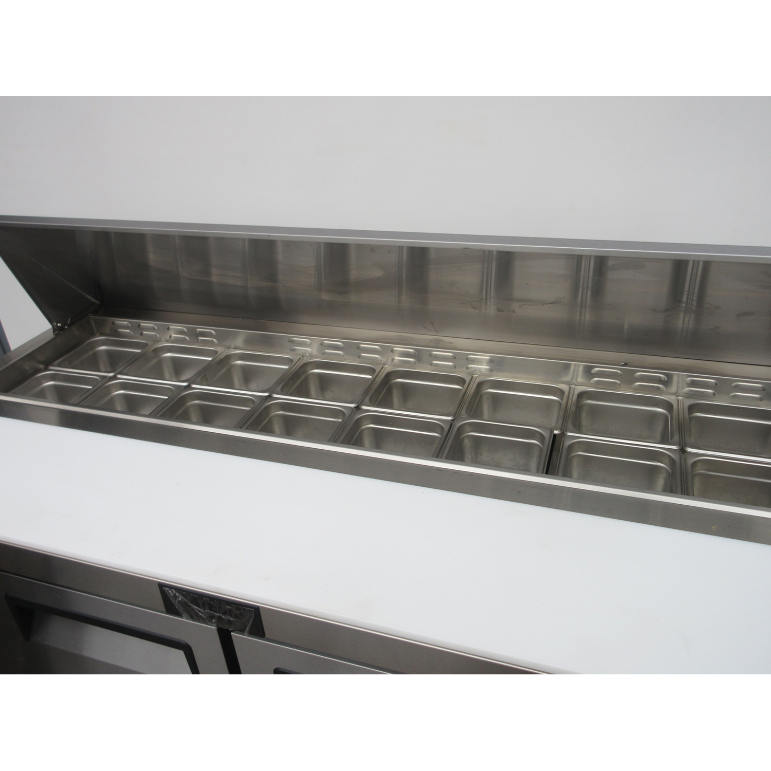Atosa MSF8303GR Two Door Sandwich Prep Table 60-1/4"W, 17.2 Cu. Ft., Used Excellent Condition image 2