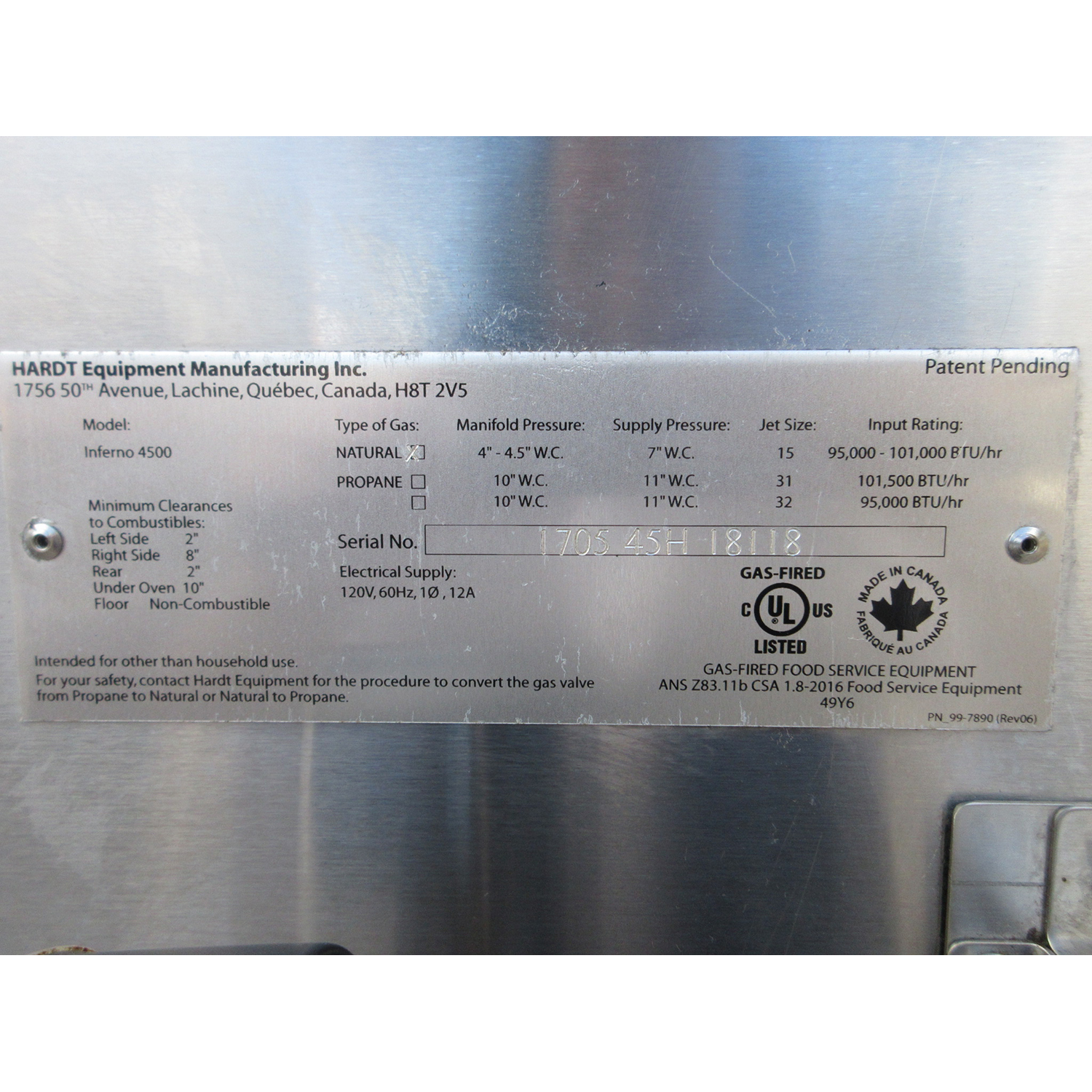 Hardt INFERNO-4500 Rotisserie Oven, Gas, Used Excellent Condition image 4