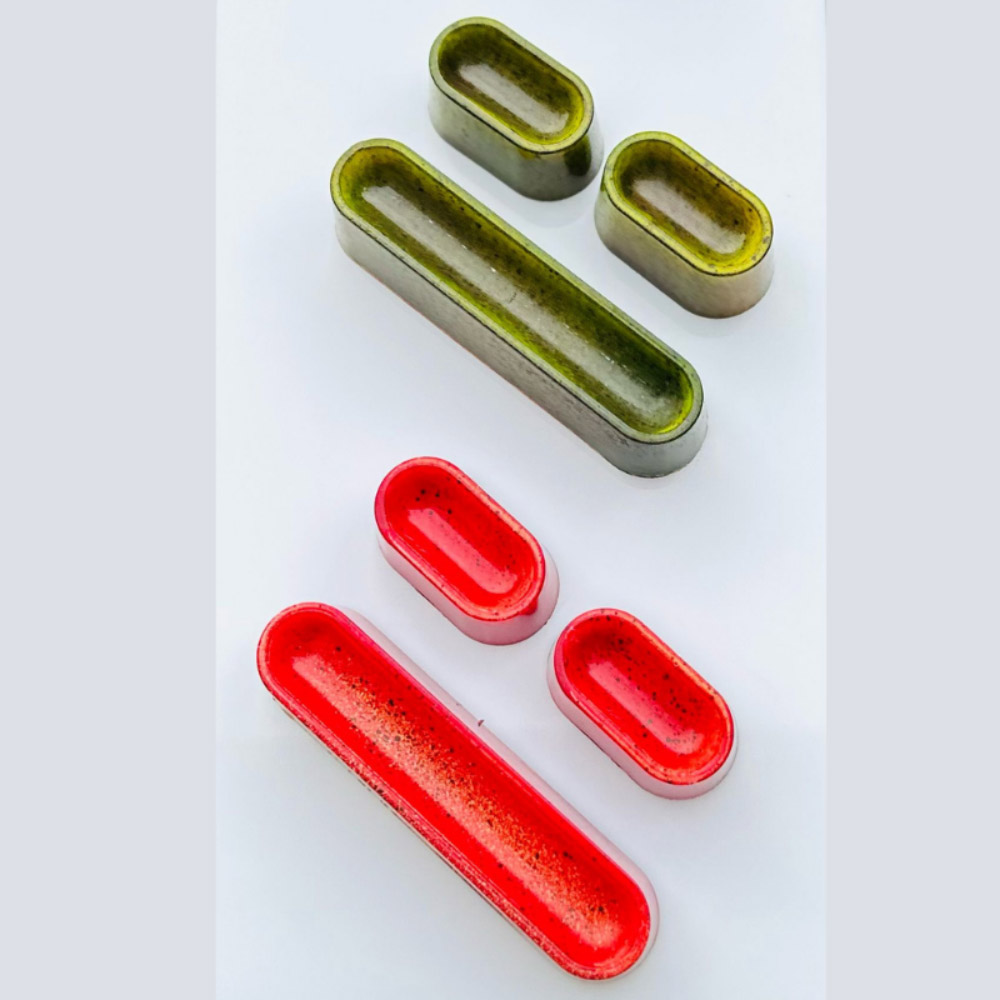 Greyas Polycarbonate Eclair Chocolate Mold, 8 Cavities image 2