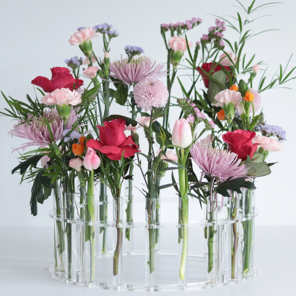 Prop Options Acrylic Floral Crown for up to 12" Cakes image 1