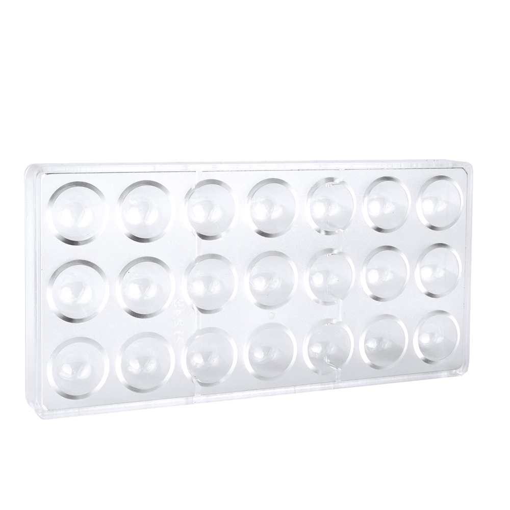 O'Creme Clear Polycarbonate Dome Chocolate Mold, 24 Cavities image 2