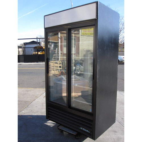 True 2 Door Glass Refrigerator Model # GDM-37 Used Very Good Condition image 1