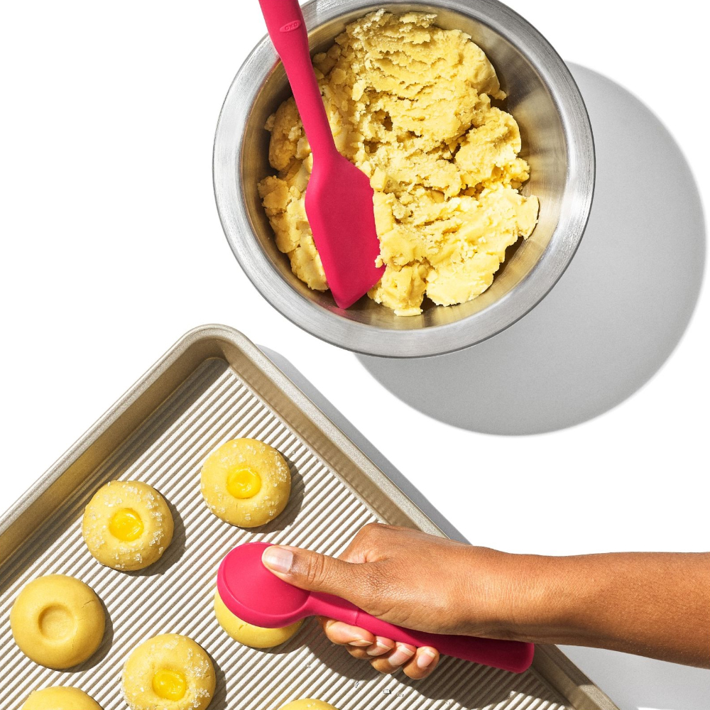 OXO Silicone Cookie Scoop & Small Spatula Set image 3