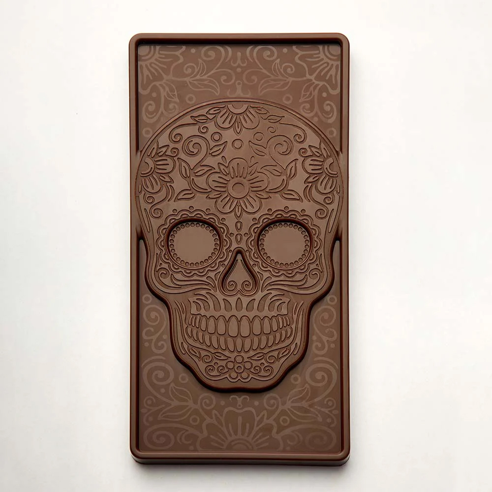 Pavoni Skull Bar Polycarbonate Chocolate Mold, 3 Cavities image 2