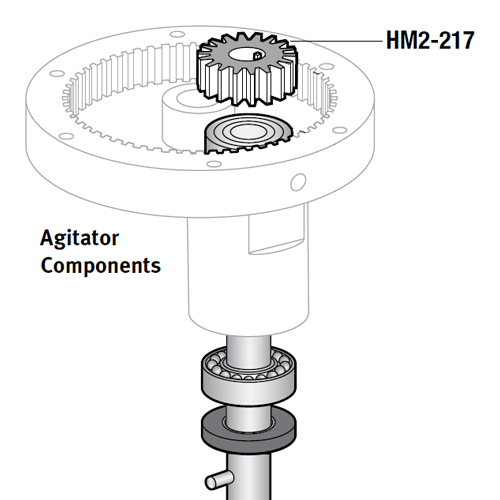 Pinion Beater Gear (19T) for Hobart Mixers A120 and A200