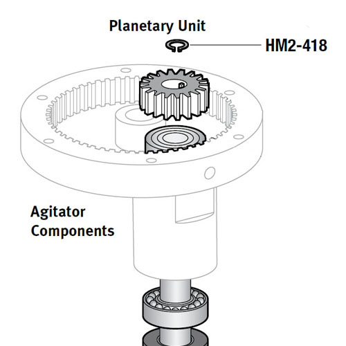 Retaining Ring For Hobart Mixers A120 A200