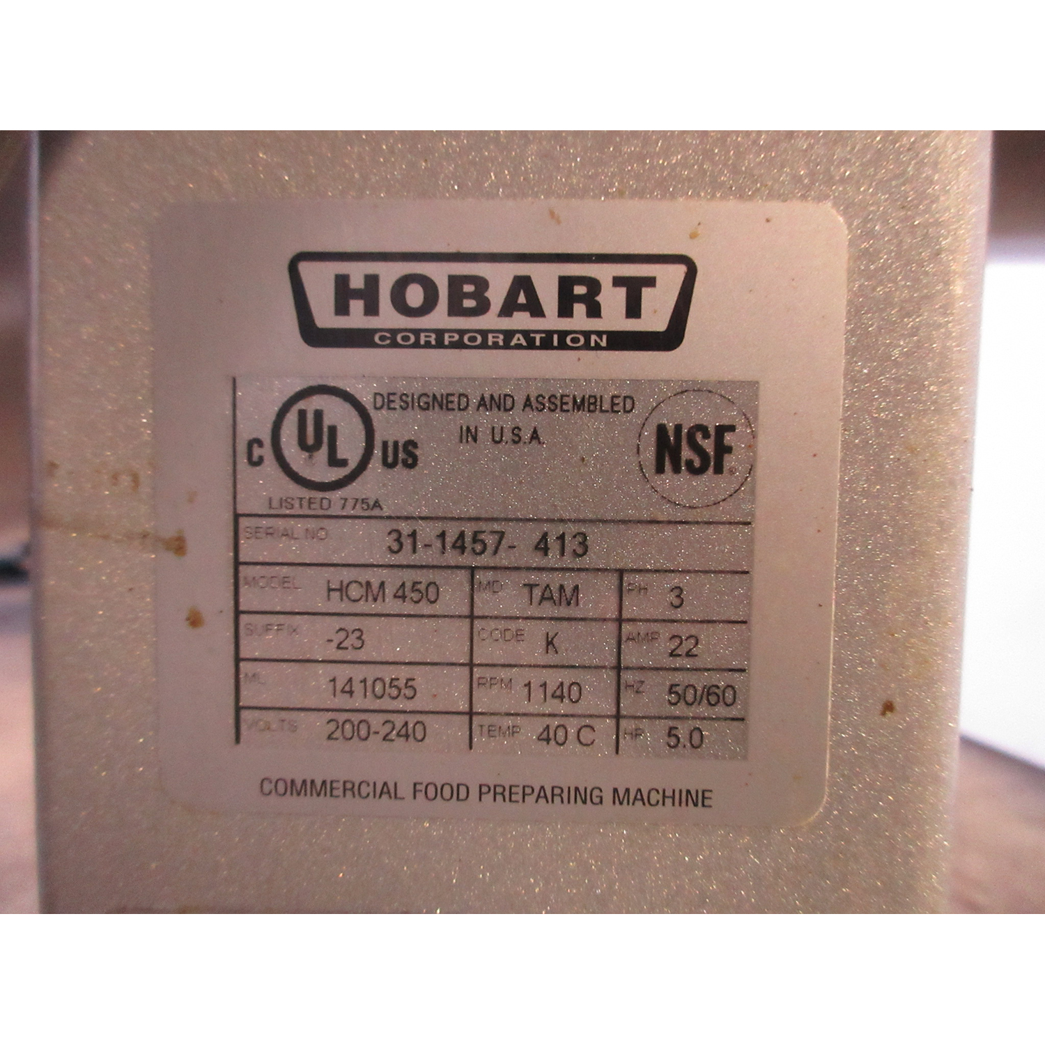 Hobart HCM-450 45 Qt Pizza Cutter / Mixer, Used Excellent Condition image 5
