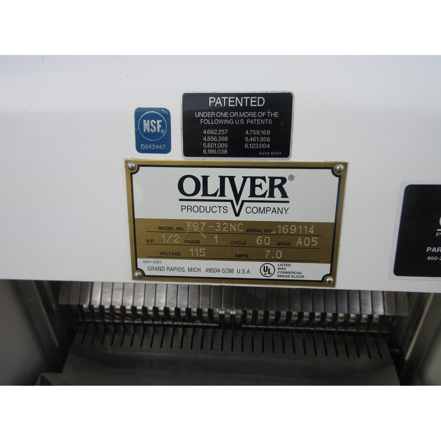 Oliver 797-32NC Bread Slicer 1/2" Cut, Used Excellent Condition image 1