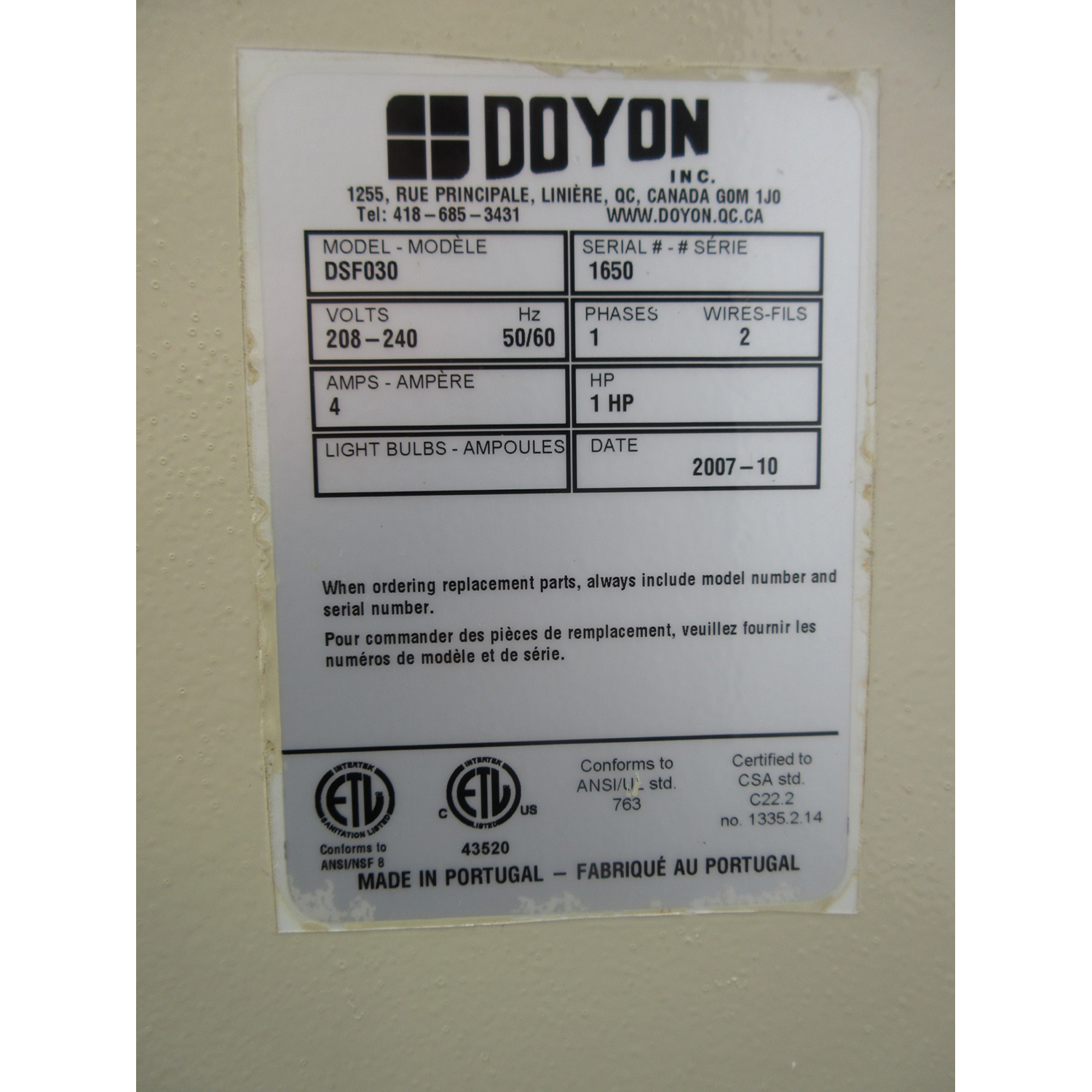 Doyon DSF030 30 Part Dough Divider Rounder, Used Excellent Condition image 5
