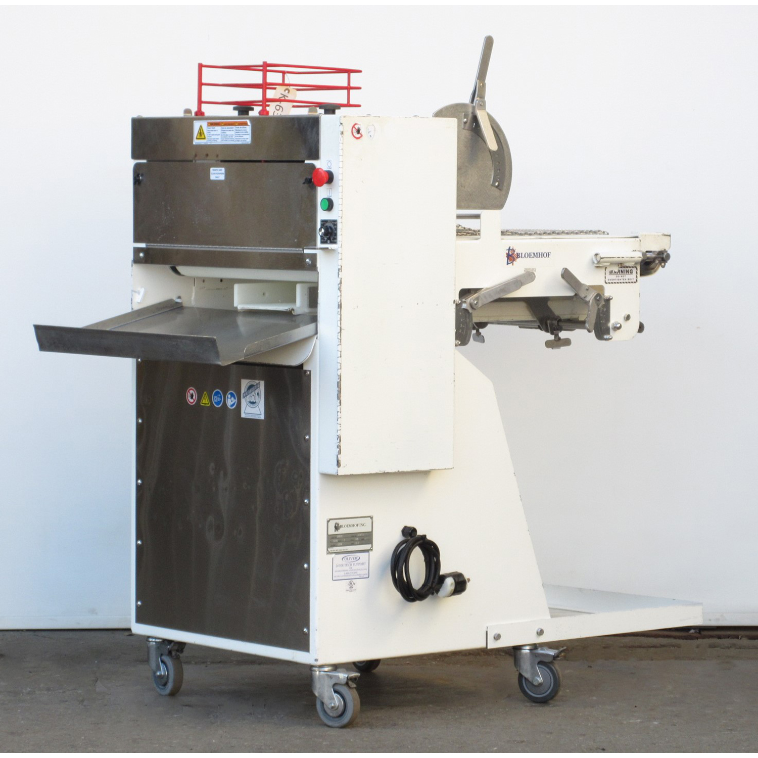 Bloemhof 860L Dough Sheeter & Moulder, Includes 2 Pressure Plates, Used Excellent Condition image 3