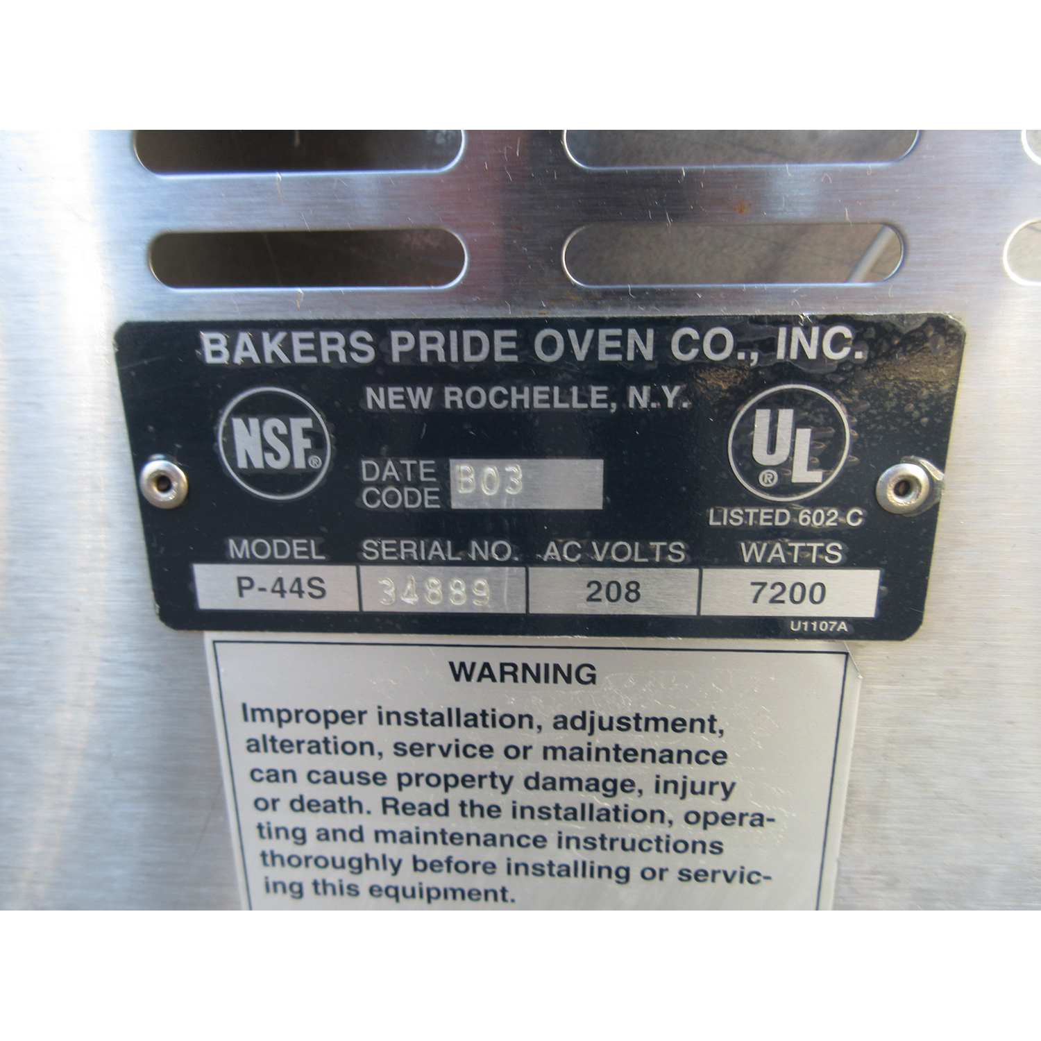 Bakers Pride P44S Countertop Electric Pizza Oven, Used Excellent Condition image 4
