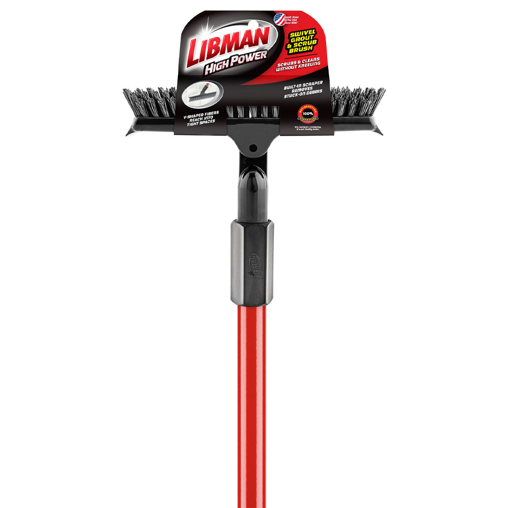 Libman Swivel Grout & Scrub Brush image 1