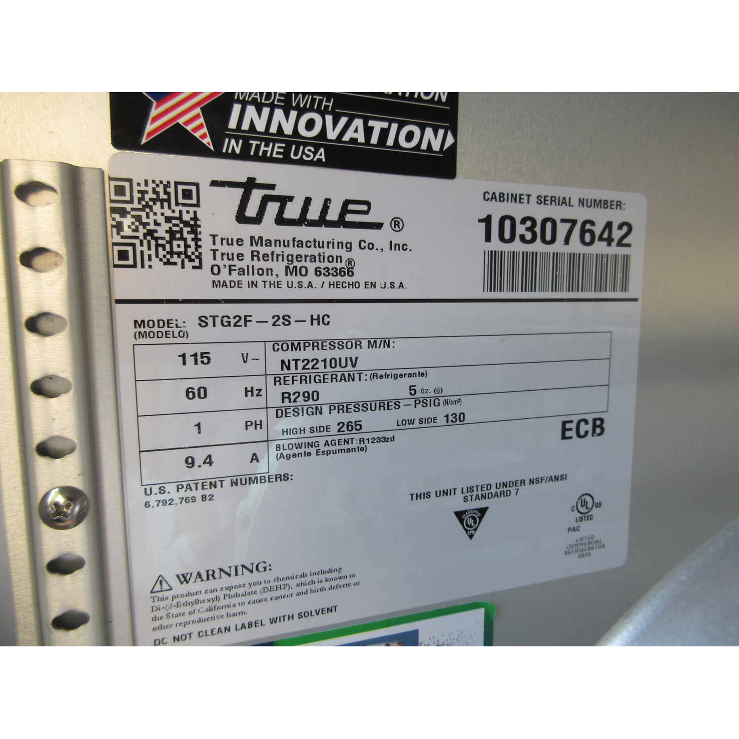True STG2F-2S-HC Solid Door Reach-In Freezer, Used Excellent Condition image 3
