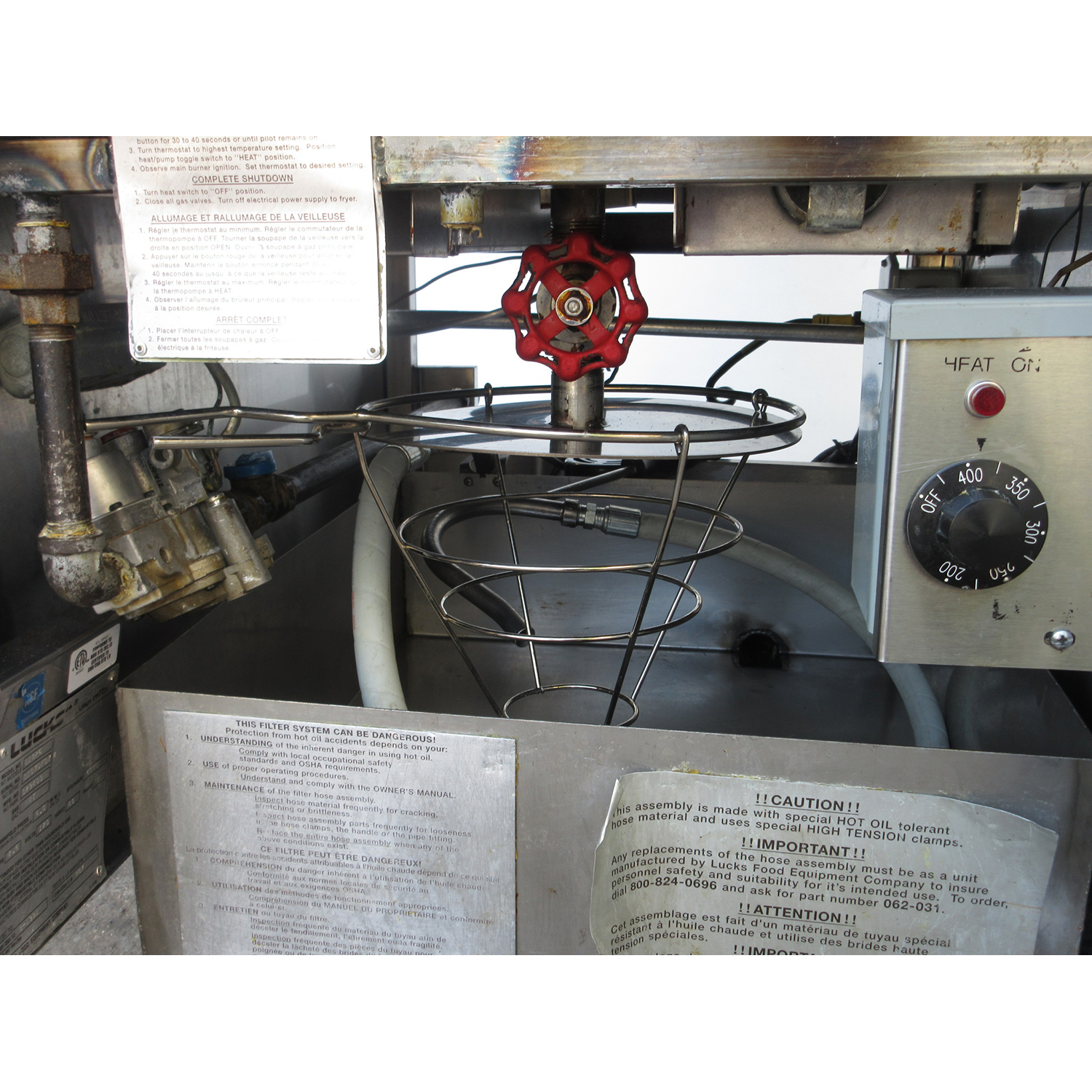 Lucks G1826 Gas Donut Fryer with Filtration System, Used Excellent Condition image 4