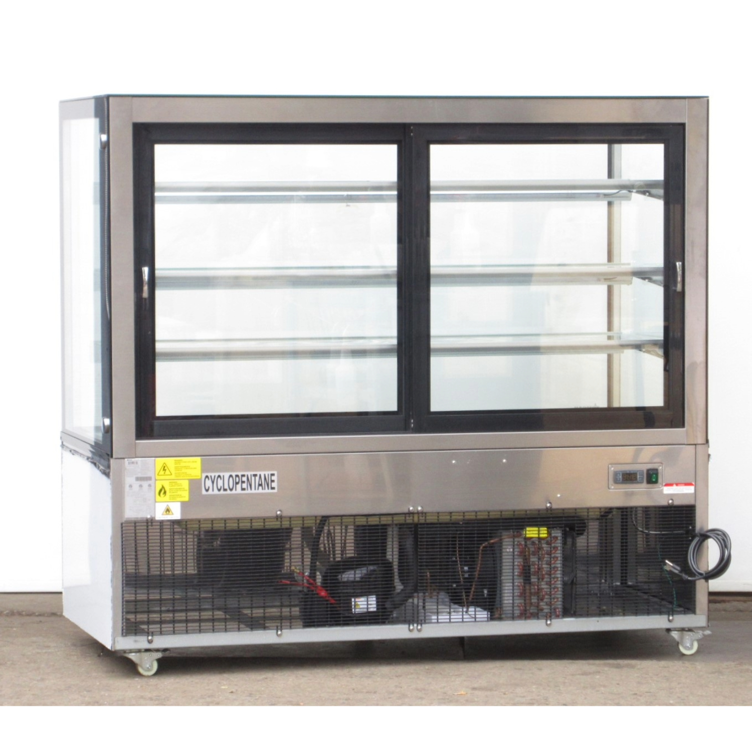 Omcan RS-CN-0471-S Square Glass Refrigerated Display Case, Used Excellent Condition image 1