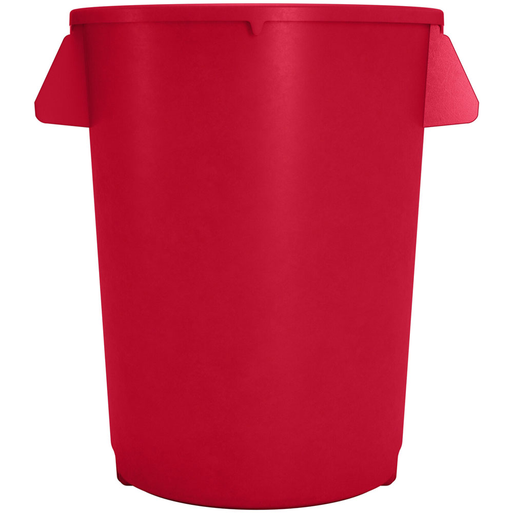 Carlisle Bronco Red Round Waste Container, 20 Gallon image 1