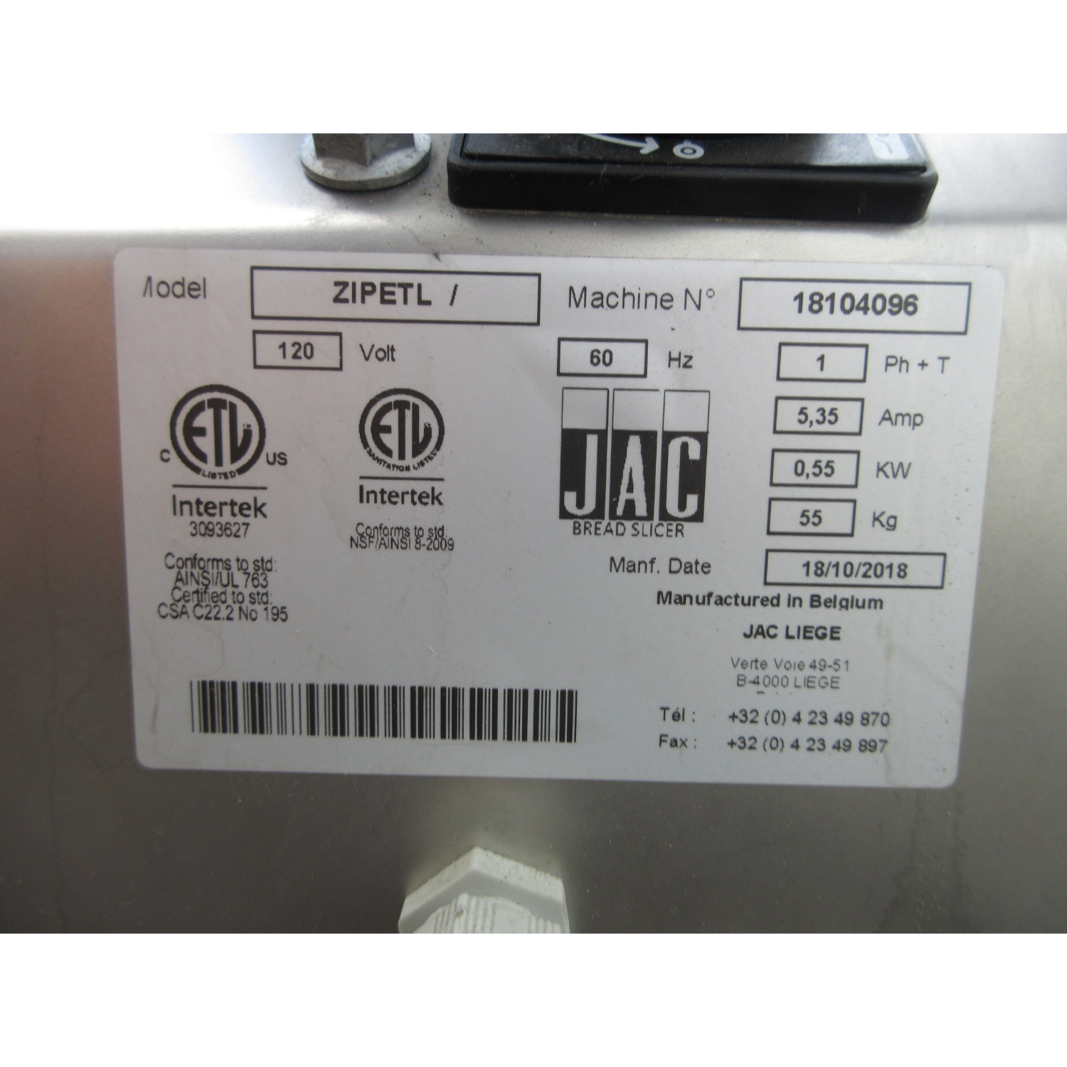 Jac ZIP-ETL Bagel Slicer, Used Excellent Condition image 5
