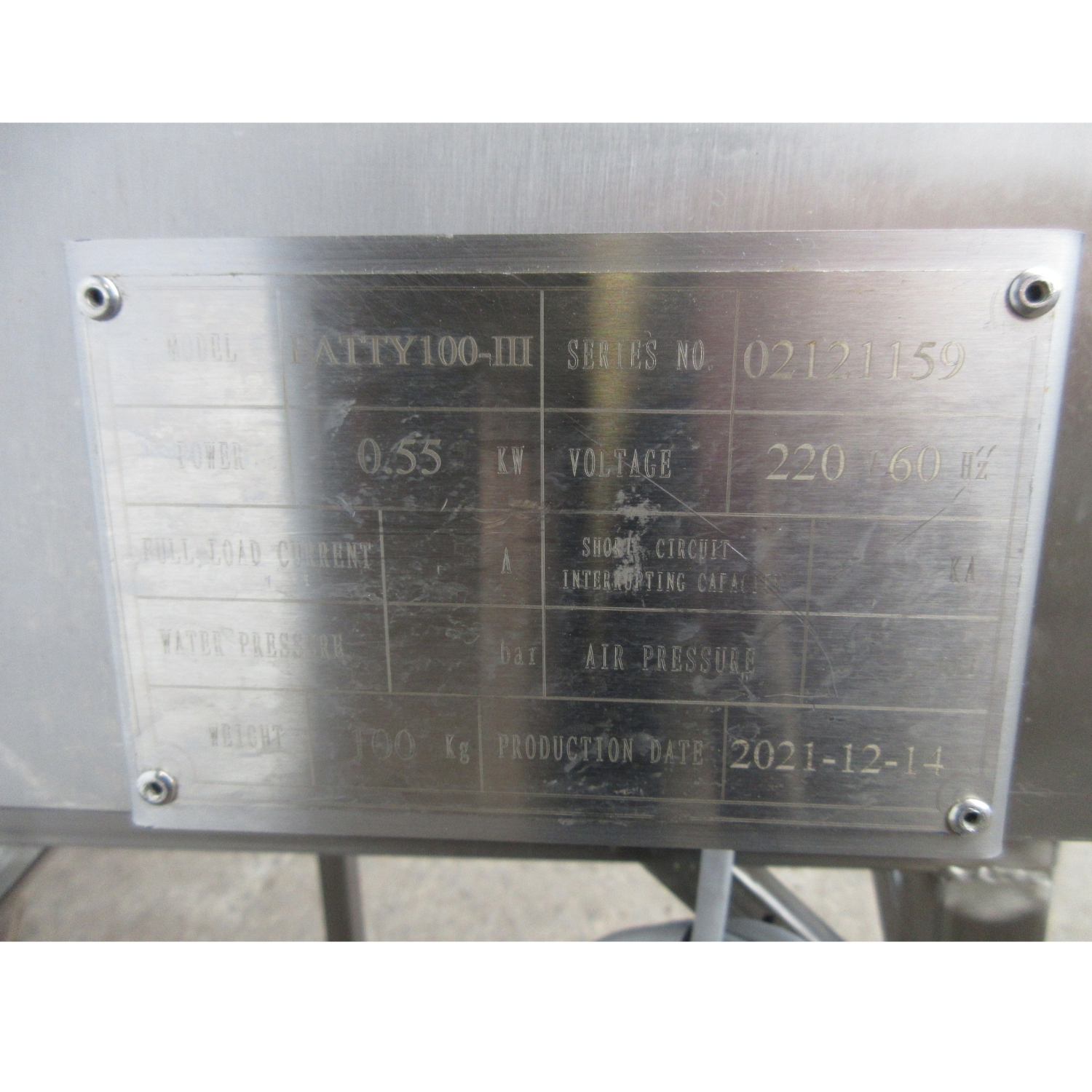 Hiwell PATTY100-III Patty Forming Machine, Used Excellent Condition image 8