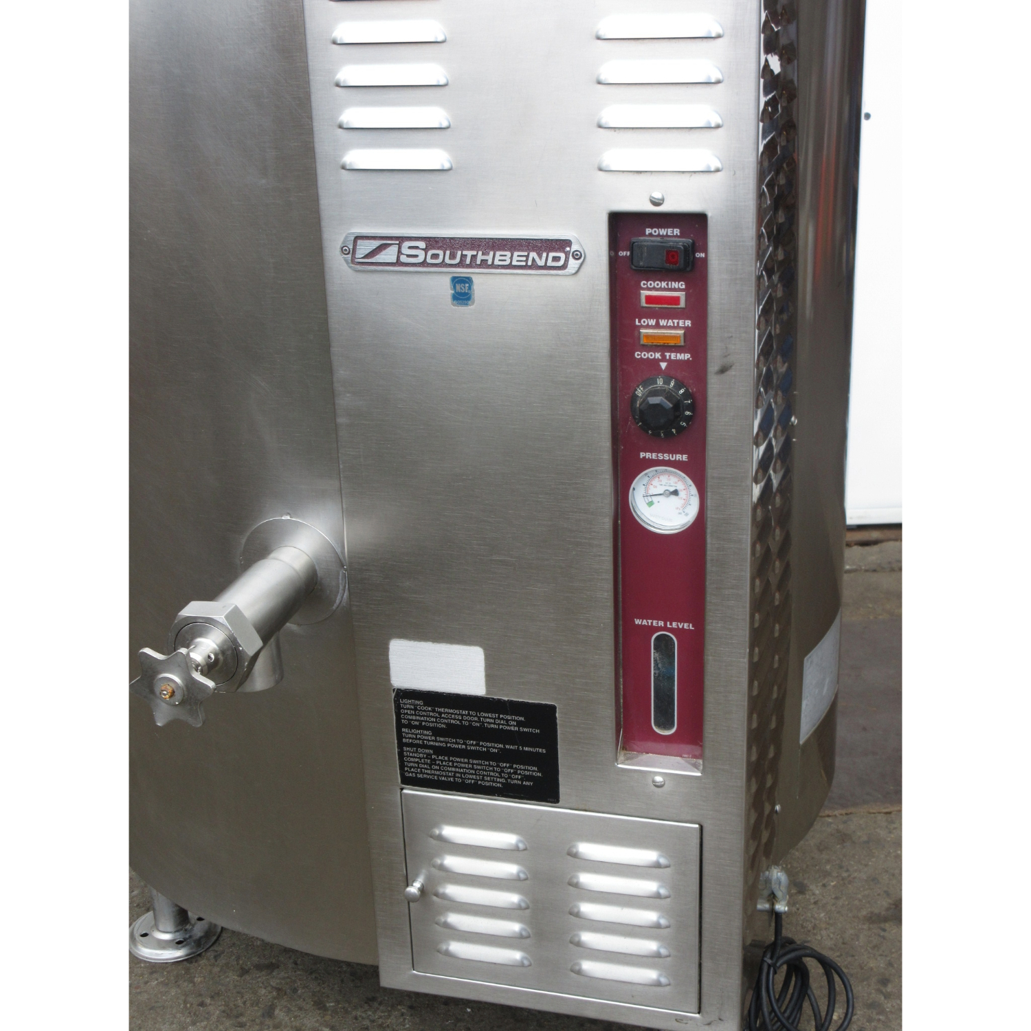Southbend KSLG-60 Gas Steam Jacketed Kettle 60 Gallon, Used Excellent Condition image 3