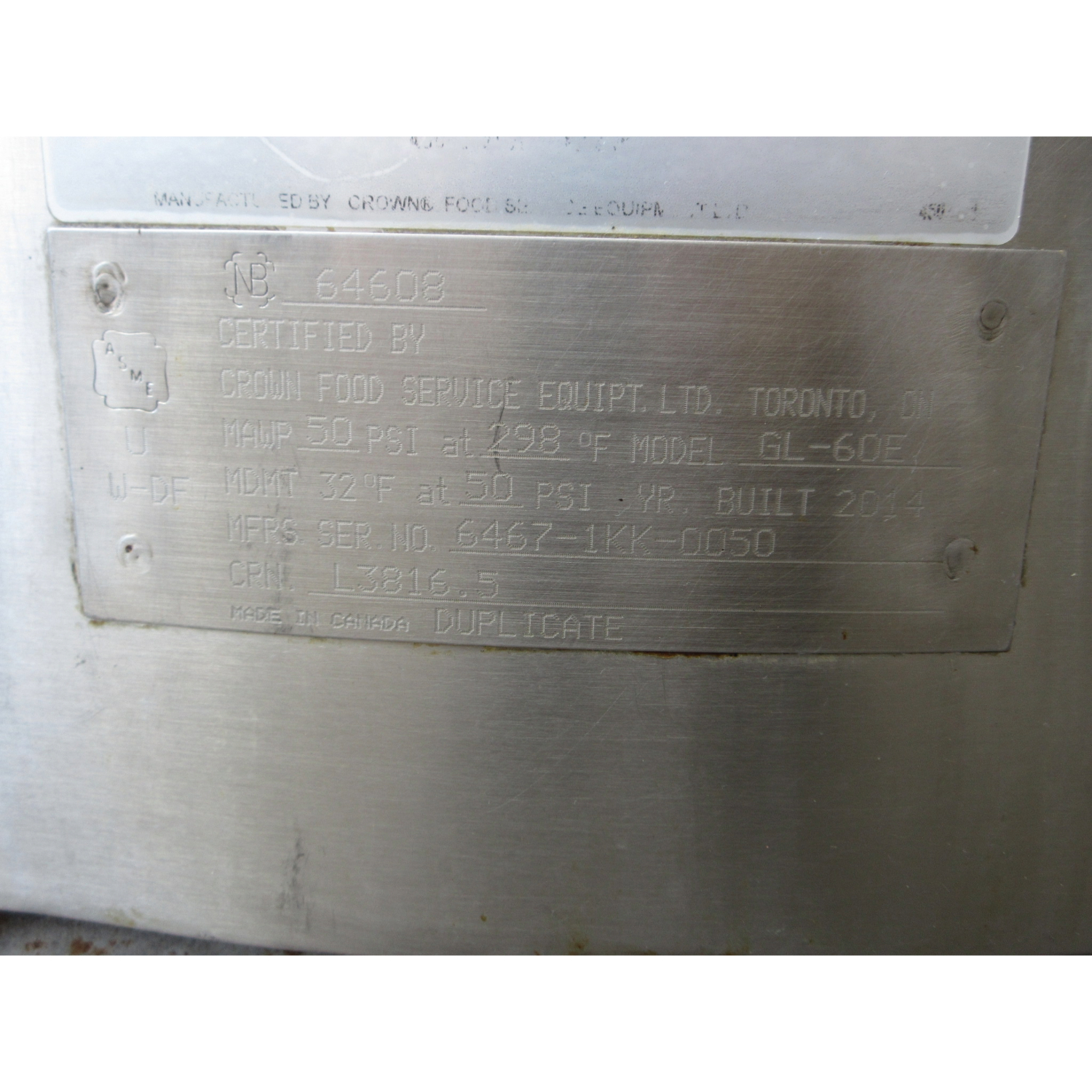 Southbend KSLG-60 Gas Steam Jacketed Kettle 60 Gallon, Used Excellent Condition image 6