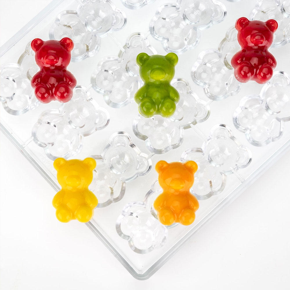 Martellato Bobo Bear Polycarbonate Chocolate Mold, 20 Cavities image 1