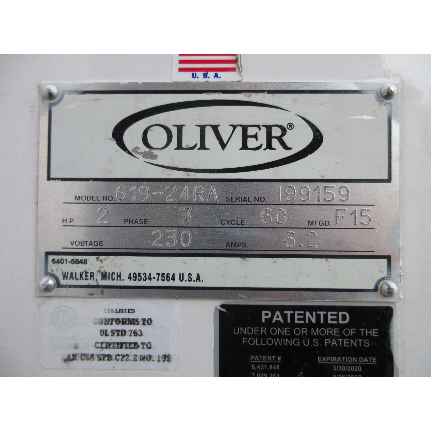 Oliver 619-24RA Hydraulic Dough Divider 24 Part, Used Excellent Condition image 4