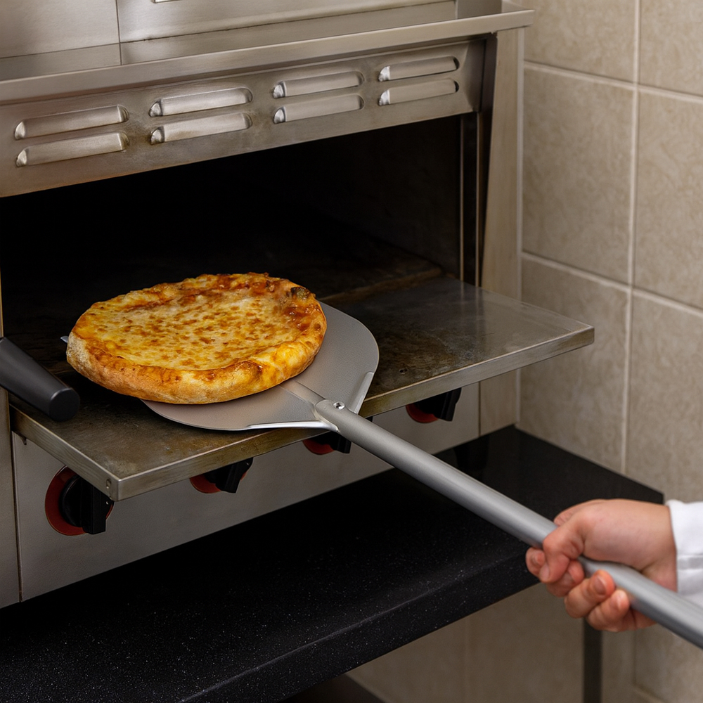 American Metalcraft All-Aluminum Pizza Peel 14-1/2" Blade, 39" Overall Length image 1