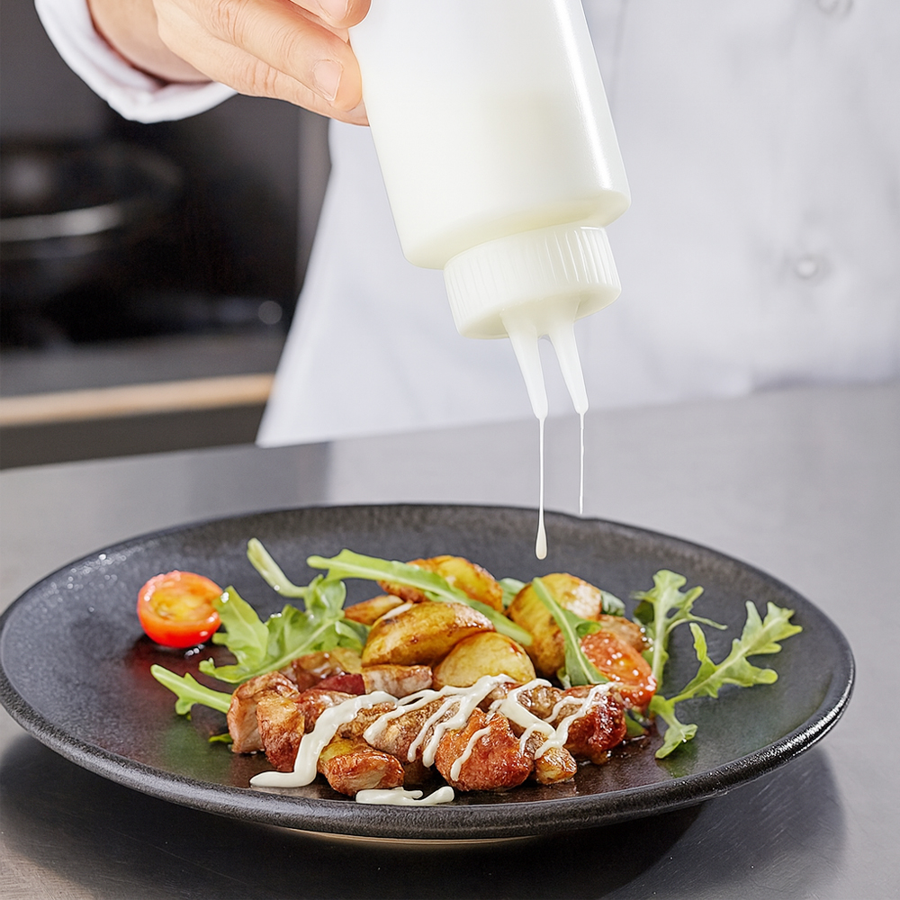 Vollrath Clear Squeeze Bottle with Twin Tip, 32 oz. image 1