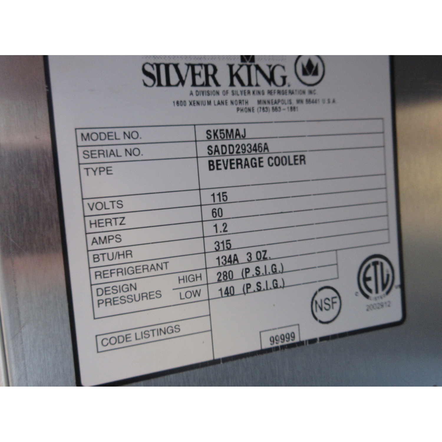 Silver King SK5MAJ Milk Dispenser, Used Excellent Condition image 3