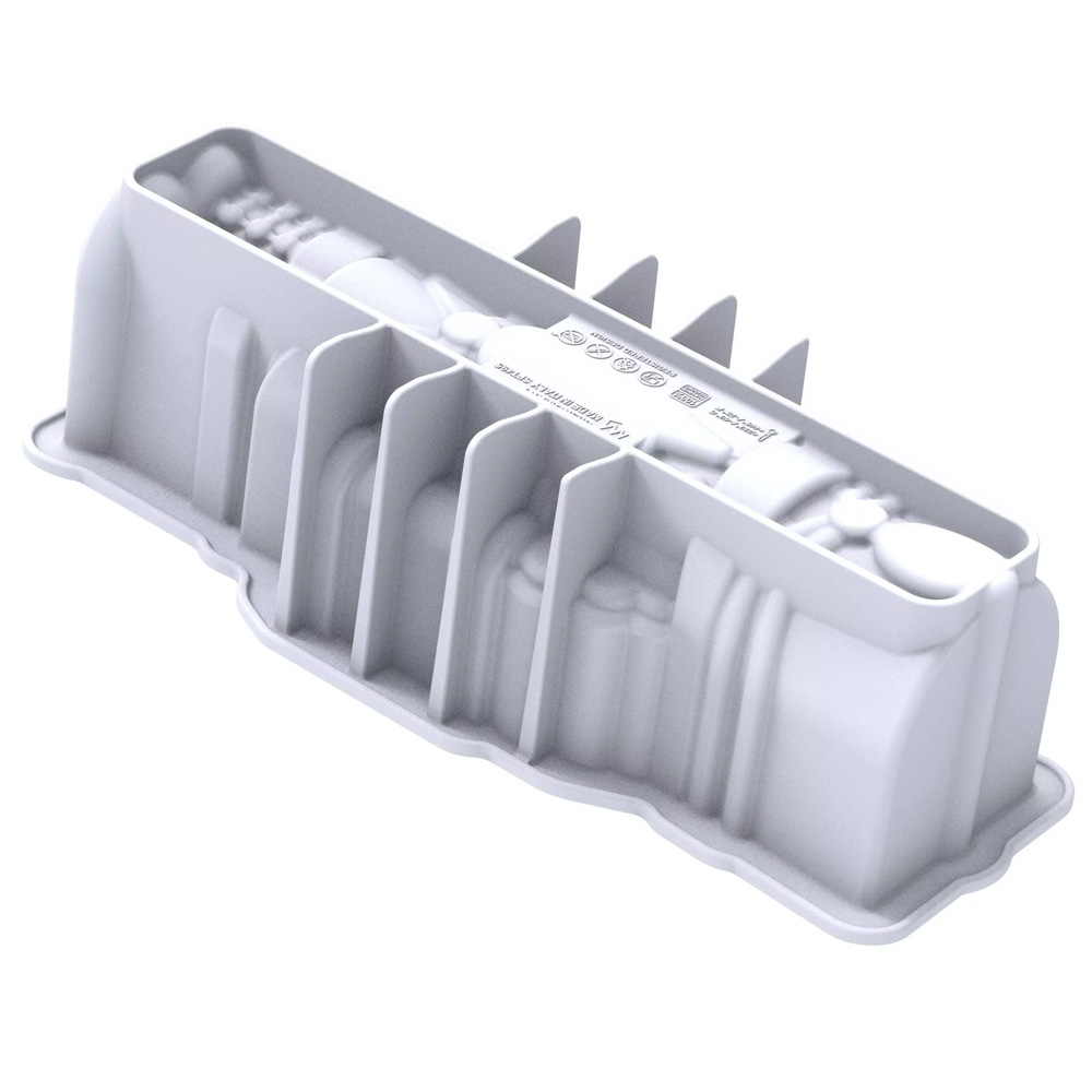 Silikomart NUTCRACKER BUCHE 1000 Silicone Mold, 33.8 oz. image 1